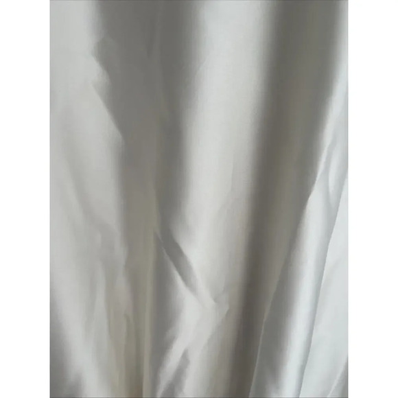 Scott McClintock Petite Wedding Dress Embroidered Rhinestones Ivory Satin Size 4 - Picture 8 of 16